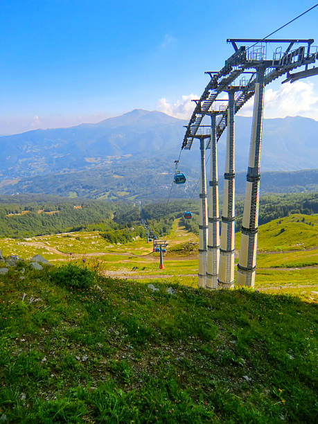 Impianti di risalita di Val di Luce nei pressi di Monte Gomito